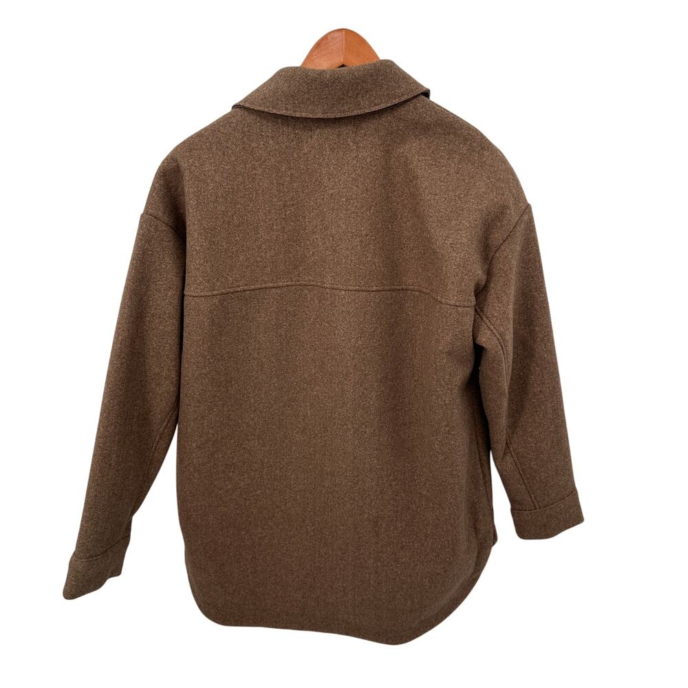 Banana Republic Women's Brown Button Front Collared Shacket // S - Picture 10 of 10